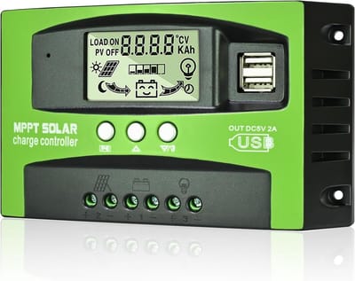 MPPT Solar Laadregelaar 60A voor 12V/24V Accu's met LCD Scherm en USB