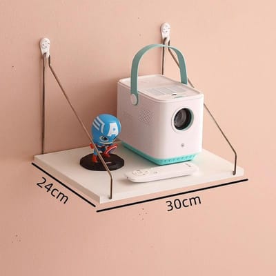 Wandmontage Projector Ondersteuning Zonder Boren voor Woonkamer Opbergrek Hangaccessoires 30*24cm