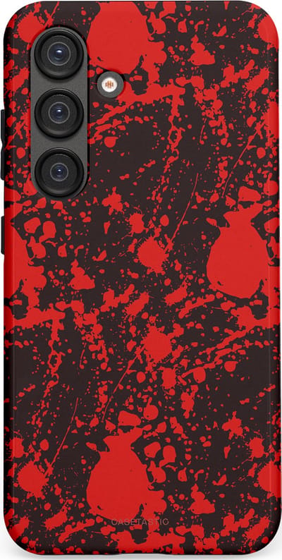 Casetastic Hoesje Geschikt voor Samsung S25 - Stijlvolle Beschermende Duo-layer Case - In de schaduw van bloed
