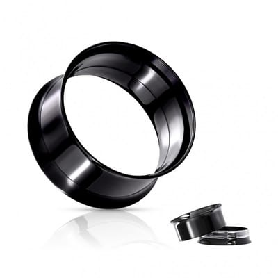 Screw-fit tunnel 3 mm - zwart - LMPiercings