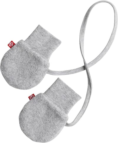 Baby Fleece Mittens - Baby Wanten - Baby Warm Houden - Zachte Fleece - 13.72 x 9.14 cm - Grijs