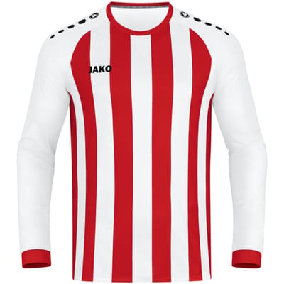 Jako Inter Voetbalshirt Lange Mouw Heren - Sportrood / Wit | Maat: L
