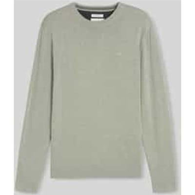 Tom Tailor - Basic gebreide trui van katoen - Maat XL - iron mint melange