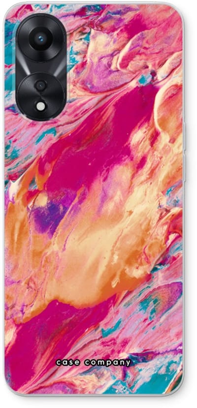 Case Company® - Hoesje geschikt voor Oppo A78 5G hoesje - Pastel Echoes - Soft Cover Telefoonhoesje - Bescherming aan alle Kanten en Schermrand