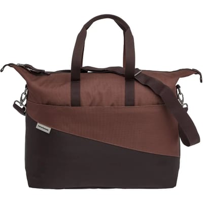 New Looxs ® Oslo Tendo - Enkele Fietstas - Schoudertas met Laptopvak - Afneembare Shopper met Rits - Multifunctioneel - 100% Gerecycled Polyester - Geschikt voor Electrische Fietsen - 21 Liter - Burgundy-Rust