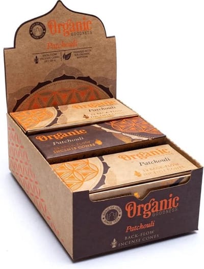 Organic Goodness - Patchouli - Backflow - Wierookkegels - Song of india - doos 6 stuks