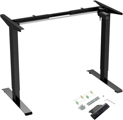 CAVO Tafelonderstel TG1-80 zwart elektrisch in hoogte verstelbaar 702 - 1202 mm breedteverstelling 811 - 1302 mm draagvermogen 80 kg