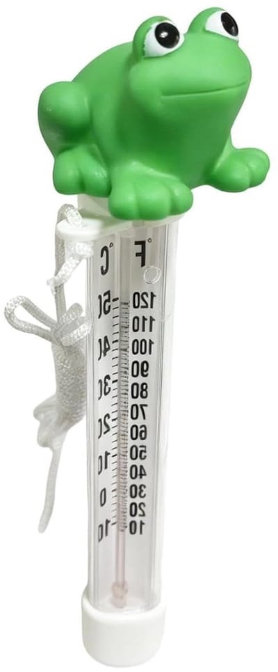 Zwembad Watertester - Drijvende Thermometer - Water Temperatuur Meten - Speels Kikkerontwerp - 14.4 cm - Groen