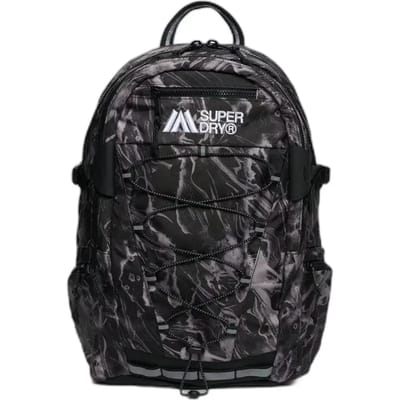 Superdry Outdoor Dagrugzak - 28 liter - woodgrain print black