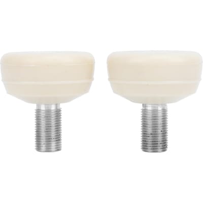 Rolschaats Teenstoppers Rubber Lichtgewicht Draagbaar Vervangende Teenstoppers voor Inline Skates 2 stuks white