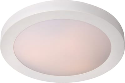 Lucide FRESH - Plafonnière (Plafondlamp) Badkamer - Ø 27 cm - 1xE27 - IP44 - Wit