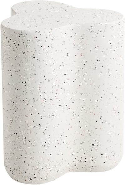 TELLARO - Bijzettafel - Wit/Terrazzo effect - Magnesiumoxide