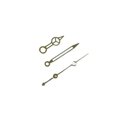 Dailygoods- Horloge Handen Lichtgevend - Vervangingsset - 3 Pins - Voor NH35/NH36 - Goud/Rose Goud/Zilver - Afmeting 8 mm x 12 mm x 12,5 mm - Horloge Wijzers