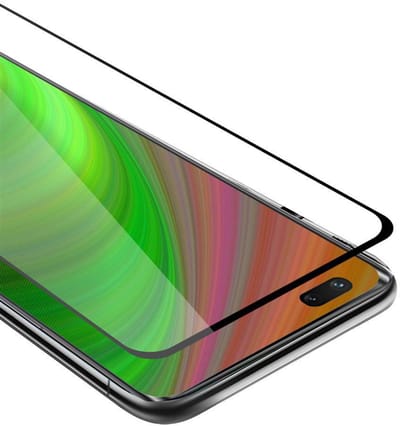 Cadorabo Screenprotector geschikt voor Huawei NOVA 7 PRO 5G Volledig scherm pantserfolie Beschermfolie in TRANSPARANT met ZWART - Gehard (Tempered) display beschermglas in 9H hardheid met 3D Touch