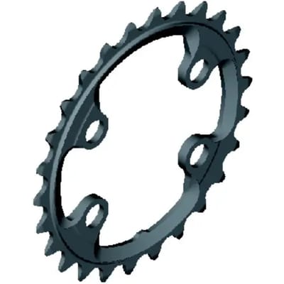 Shimano Kettingblad Xtr Fc-m9000/9020 28t-aw 11s 64 Mm Zilver