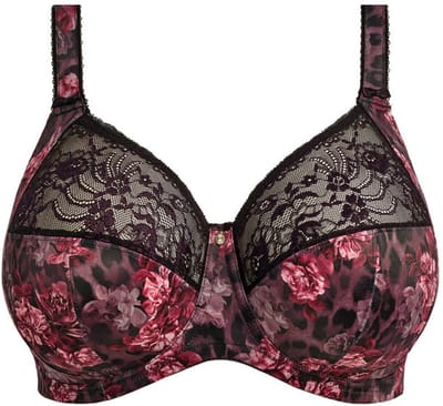 Elomi - Morgan Beugel BH Dark Romance - maat 80H - Zwart/Meerkleurig