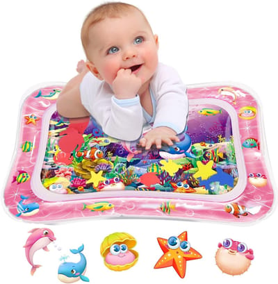 QORA® Watermat - Speelmat Water - Waterspeelmat Baby - Veelkleurig - 66cm x 50cm x 6cm
