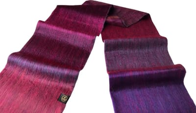 Alpaca D'Luxe Sjaal - Sustainable - Handgemaakt met alpacawol - Hypoallergeen - Duurzaam - Luxe cadeau - Zacht en van Kwaliteit - Rood - Wijn rood - Paars - Multicolor - Scarf - Sjaals Dames - Sjaals Heren - Comfortabel - Kerstcadeau - Zacht en Warm