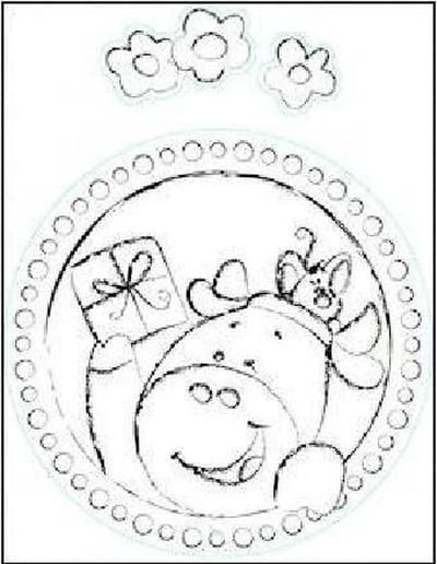 Marianne Design - Clearstamp - Party Fun - Koetje - SFUN0001