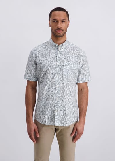 pierre cardin shirt met korte mouwen en een moderne pasvorm