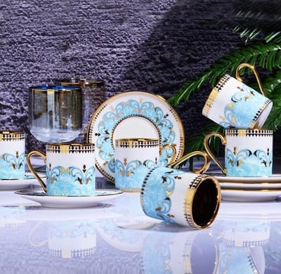 Espresso / Turkse koffie kopjes 6 persoons, 12-delige