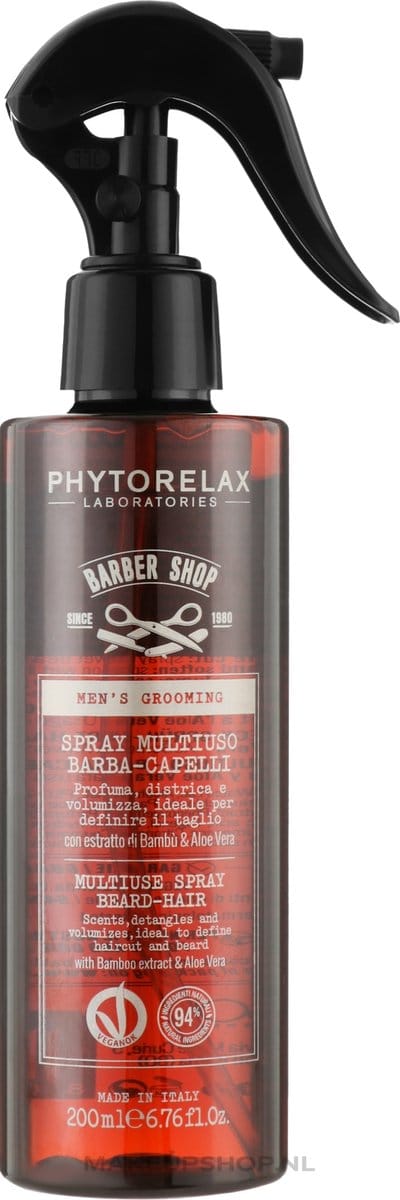 Phytorelax Multi-Use Spray voor Baard & Haar – Verzorgende Styling Spray voor Mannen – Ontwart, Verzacht & Geeft Volume – 200ml