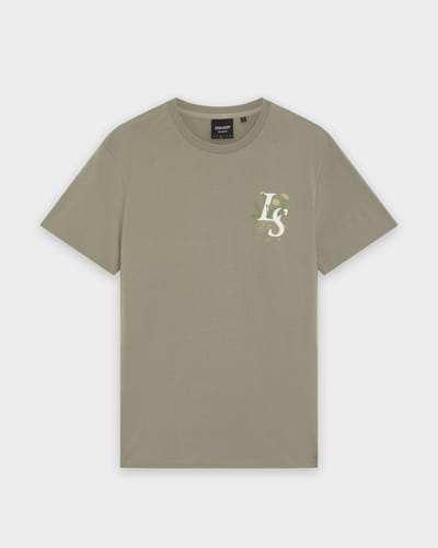 T-shirt Lyle & Scott Dandelion Script Graphic