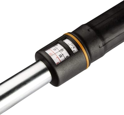 Momentsleutel 3/8 inch - Draaikoppel sleutel - Vastzetten moeren - Nauwkeurig instelbaar - Tot 60 Nm - Zilverkleurig