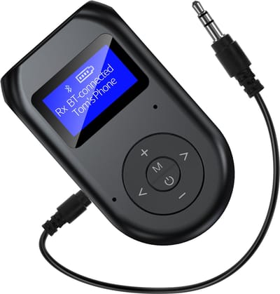 Ynkkvre - Bluetooth 5.0 Zender & Ontvanger- met LCD-scherm – 3-in-1 Adapter voor TV, PC, Auto & Speakers