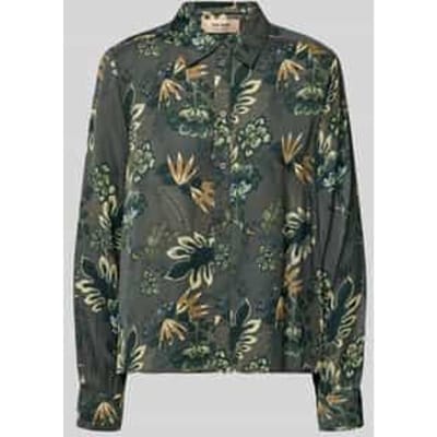 Regular fit blouse met platte kraag, model 'Abina'