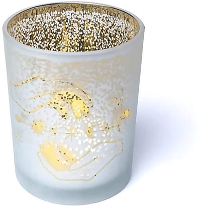 Sfeerlicht matglas/metallic spirituele handen - 10 cm x 12,5 cm
