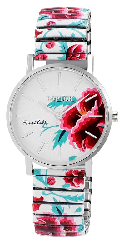 Raptor Herenhorloge siliconen Swag met echte leren band, 3 ATM, inclusief geschenkdoos