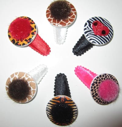 ZoeZo Design - Set van 6 - baby - peuter - haarclips - haarspeldjes - lengte circa 5 cm