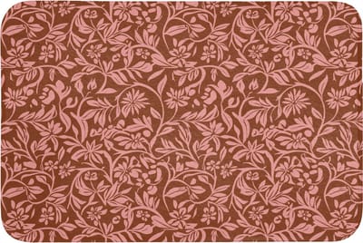 WC mat 90x60 cm - Antislip - Bloemen - Print - Roze - Toiletmat - Vloermat - Douchemat - Toilet tapijt - Toiletmatten
