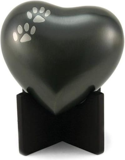 Arielle Hart Urn Paw Slate Grijs Dierenpootje - Asbeeld Dieren Urn Voor Uw Geliefde Dier - Kat - Hond - Paard - Konijn