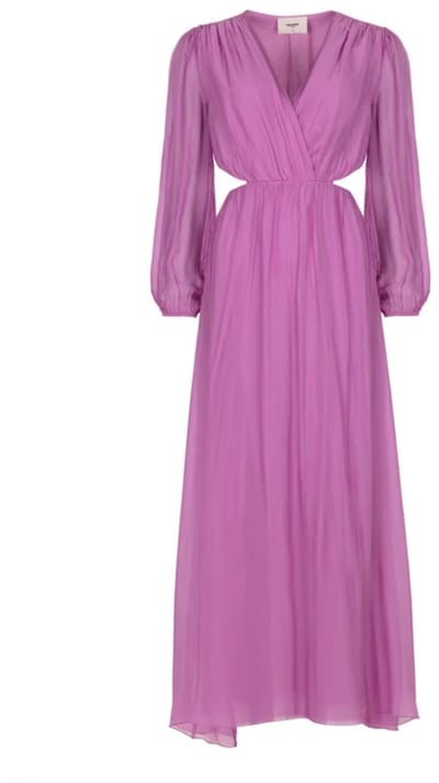 Freebird F-wv-silk-vis-26-1 Dames - Jurk - Paars - Maat XS