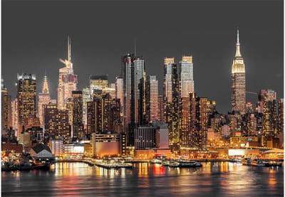 Fotobehang - NYC: Twilight.