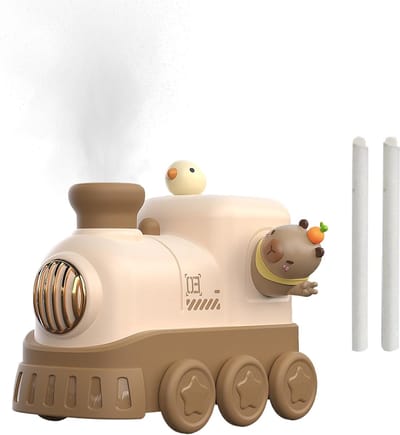 Luchtbevochtiger Kinderkamer - Dieren Trein - Frisse Lucht - Stil Nachtlampje - 300ml Tank - Capibara