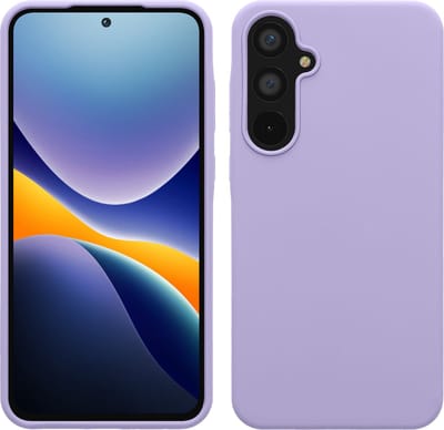 kwmobile telefoonhoesje geschikt voor Samsung Galaxy A55 5G - Hoesje met siliconen coating - Smartphone case in lavendel