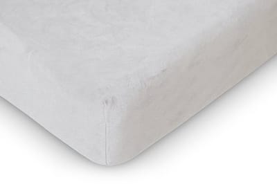 LINNICK Velours Hoeslaken - Hoeslaken 120x200/220 - 2 Persoons Hoeslakens - Wit