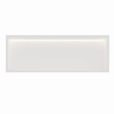 Mat wit RVS Inbouwnis 30x90x10cm met RGB verlichting