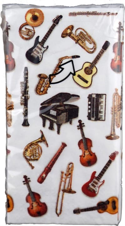 zakdoekjes muziekinstrumenten