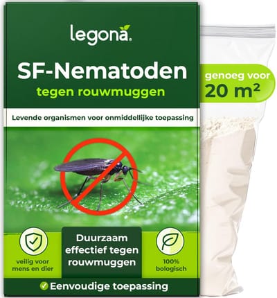 Biologisch Bewateringsmiddel tegen Varenrouwmuggen en Rouwvliegjes - 1 Miljoen Aaltjes voor 12 Planten