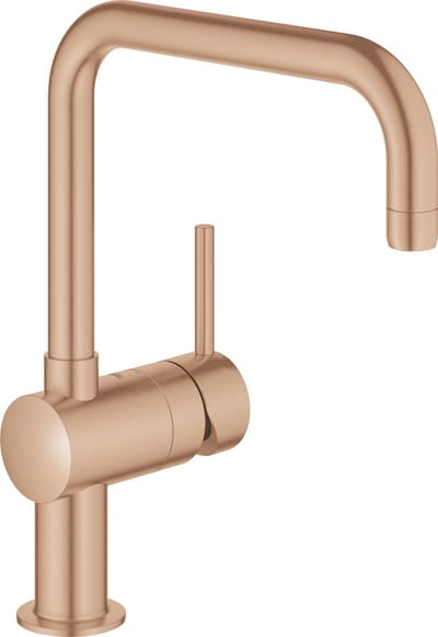 GROHE Minta keukenkraan - draaibare hoge U-uitloop - 1 straalstand - mat brons (brushed warm sunset) - 32488DL0