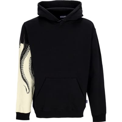 Heren zijhoodie zwart