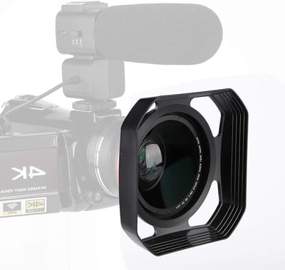 Vervangende lenskap voor 37mm/72mm DV-camera, voorkomt ongewenst licht en verbetert beeldkwaliteit