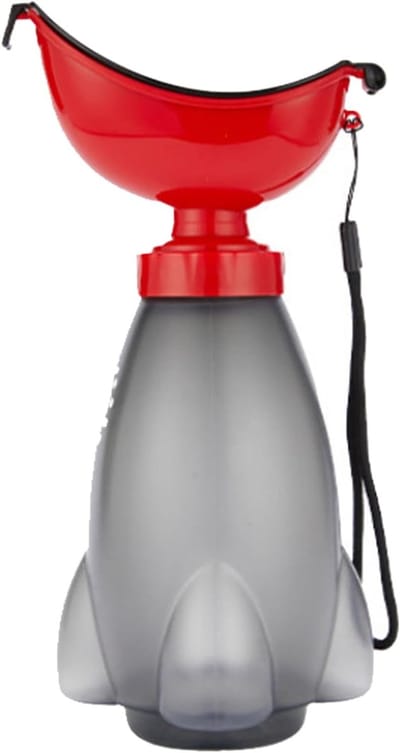 Urinoir Fles - Draagbaar Toilet - Reizen en Buiten - Lekvrij Ontwerp - 600 ml Capaciteit - Wit