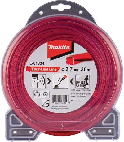 Makita E-01834 Maaidraad 2,7x30mtr Rood