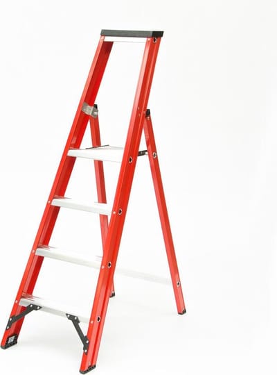 Kelfort Plateautrap Magnus, met beugel, 1x4 treden (Prijs per stuk)
