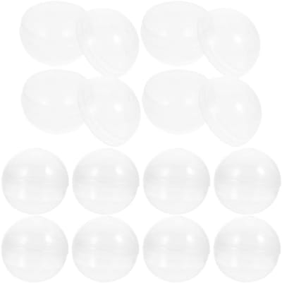20 Stuks Transparante Ballen Capsules voor Kralen, Claw Machine en DIY Projecten - Plastic Opslagballen